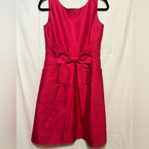 Kate Spade Jillian Pink Dress Silk Sleeveless Bow Size 8‎ VGUC - Picture 5 of 13